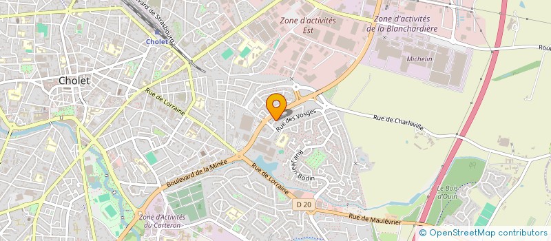 localisation de l'entreprise MONSIEUR JEAN-MARIE FILLON  CHOLET