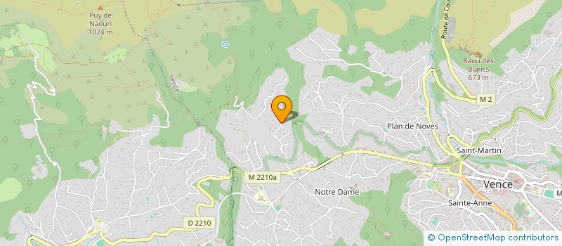 localisation de l'entreprise MONSIEUR JEAN-MARIE FOURGEAUD  VENCE