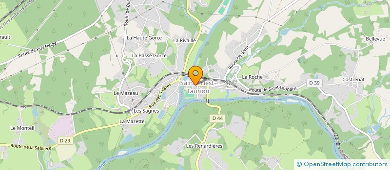 localisation de l'entreprise MONSIEUR JEAN-MARIE FRICHET à SAINT-PRIEST-TAURION