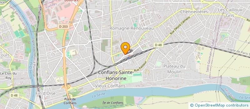 localisation de l'entreprise MONSIEUR JEAN MARIE FRIQUIN  CONFLANS-SAINTE-HONORINE