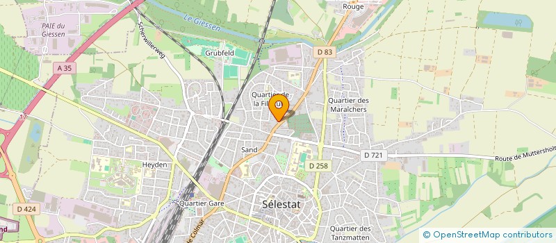 localisation de l'entreprise MONSIEUR JEAN-MARIE FRITSCH  SELESTAT