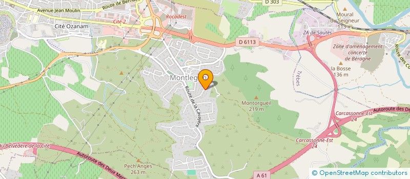 localisation de l'entreprise MONSIEUR JEAN-MARIE FRONTIL  CARCASSONNE