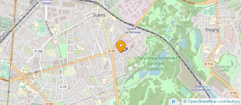localisation de l'entreprise MONSIEUR JEAN-MARIE FRONTON  STAINS