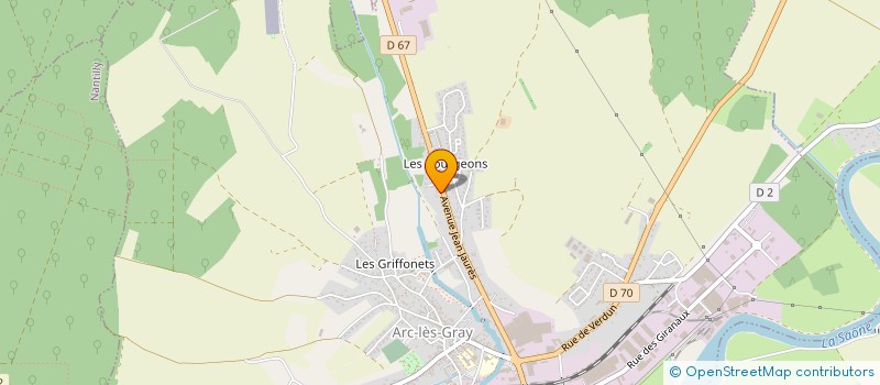 localisation de l'entreprise MONSIEUR JEAN-MARIE FROTEY  ARC-LES-GRAY