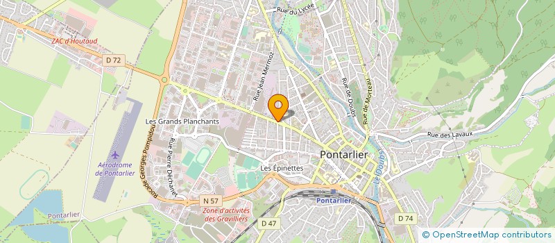 localisation de l'entreprise MONSIEUR JEAN-MARIE FUMEY  PONTARLIER