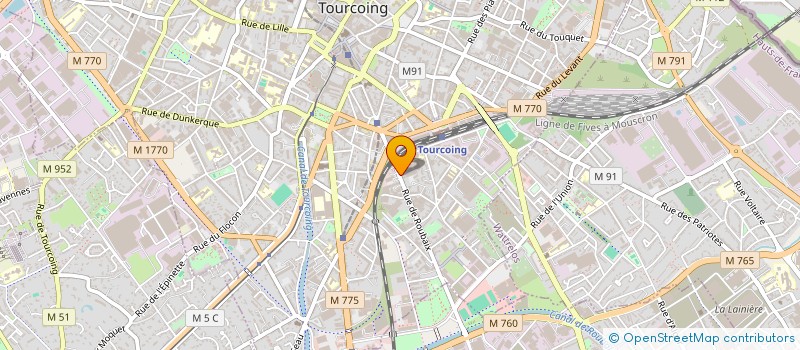 localisation de l'entreprise MONSIEUR JEAN-MARIE GAQUERE  TOURCOING