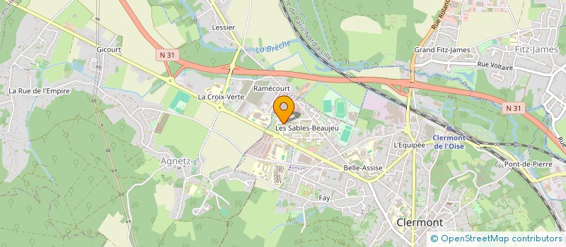 localisation de l'entreprise MONSIEUR JEAN-MARIE GARCON  CLERMONT