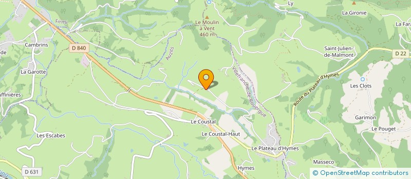 localisation de l'entreprise MONSIEUR JEAN-MARIE GARRIGUES  RIGNAC