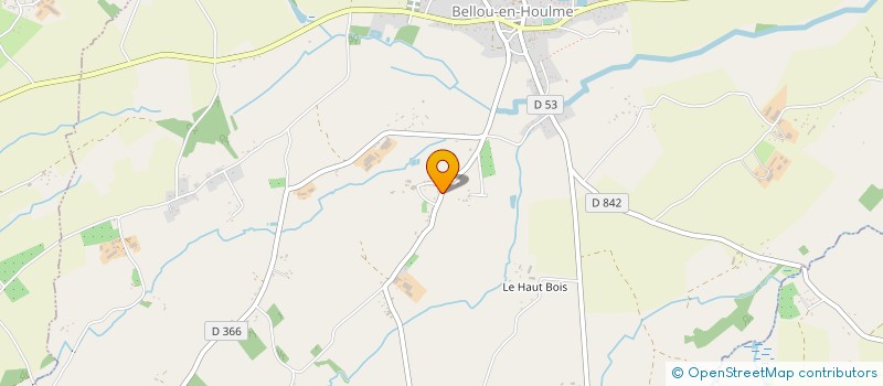 localisation de l'entreprise MONSIEUR JEAN-MARIE GAUDIN à BELLOU-EN-HOULME