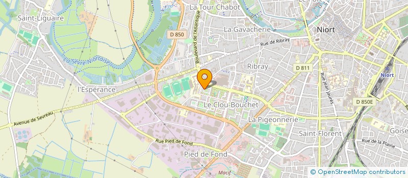 localisation de l'entreprise MONSIEUR JEAN-MARIE GENDRAUX  NIORT