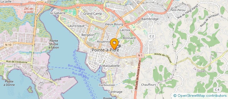 localisation de l'entreprise MONSIEUR JEAN-MARIE GEVELAS  POINTE-A-PITRE