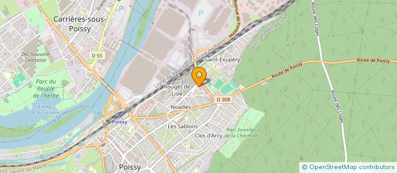 localisation de l'entreprise MONSIEUR JEAN-MARIE GLAUCUS  POISSY