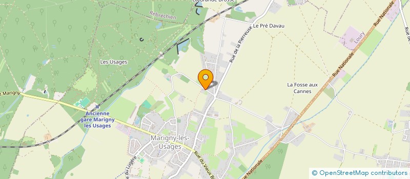 localisation de l'entreprise MONSIEUR JEAN MARIE GODELU  MARIGNY-LES-USAGES