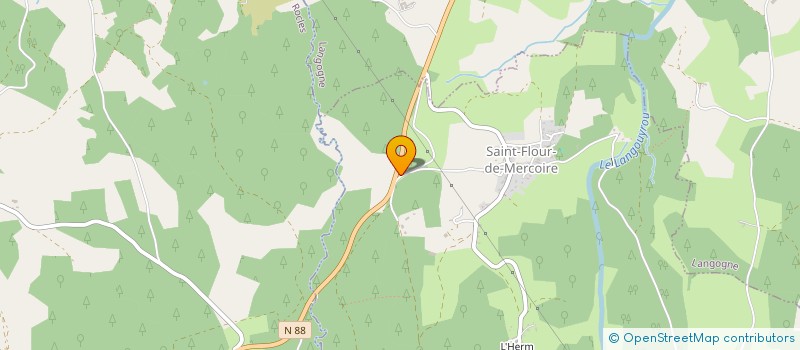 localisation de l'entreprise MONSIEUR JEAN-MARIE GONY  CHASTANIER