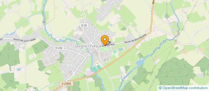 localisation de l'entreprise MONSIEUR JEAN MARIE GOSSIN  SAVIGNE-L'EVEQUE