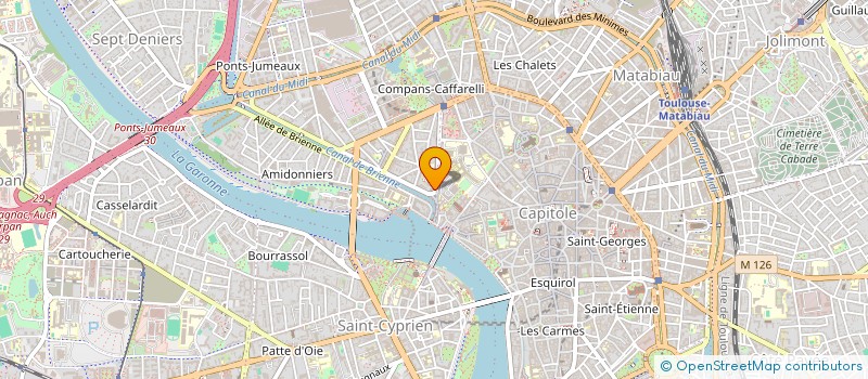 localisation de l'entreprise MONSIEUR JEAN-MARIE GRANDSIRE  TOULOUSE