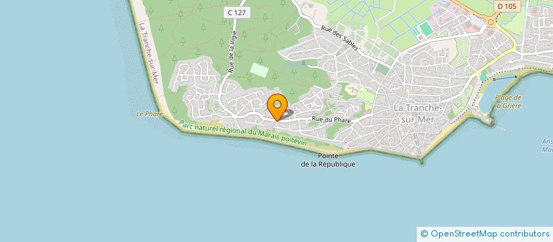 localisation de l'entreprise MONSIEUR JEAN-MARIE GREGOIRE à LA TRANCHE-SUR-MER