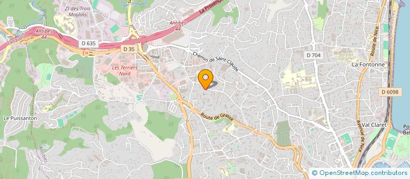 localisation de l'entreprise MONSIEUR JEAN-MARIE GROISARD  ANTIBES