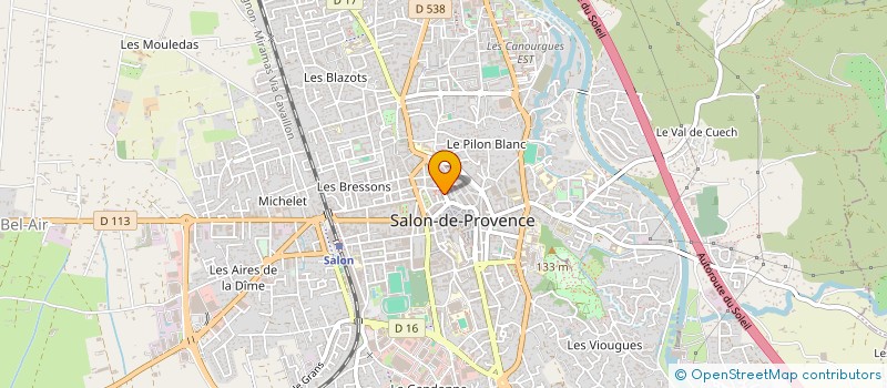 localisation de l'entreprise MONSIEUR JEAN-MARIE GUTIERRES  SALON-DE-PROVENCE