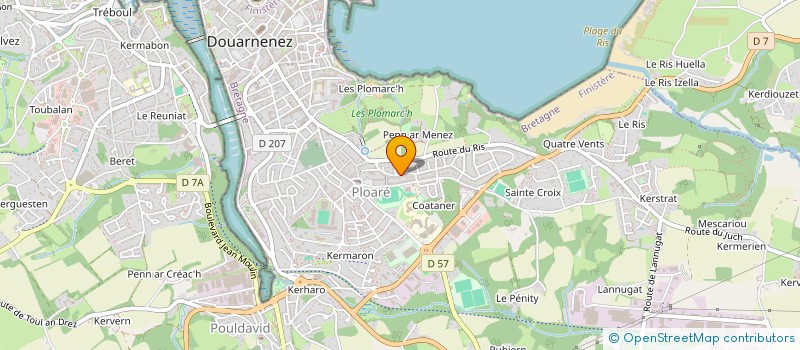 localisation de l'entreprise MONSIEUR JEAN MARIE HEIDINGER à DOUARNENEZ