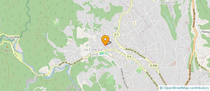 localisation de l'entreprise MONSIEUR JEAN-MARIE HELFER à LA COLLE-SUR-LOUP