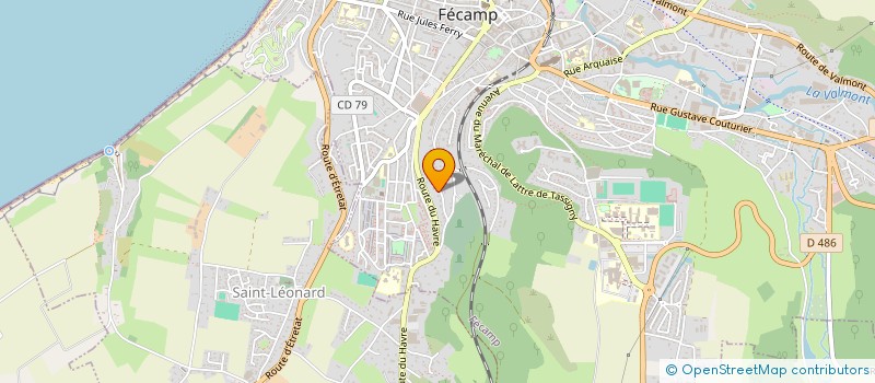 localisation de l'entreprise MONSIEUR JEAN MARIE HERVIEU  FECAMP