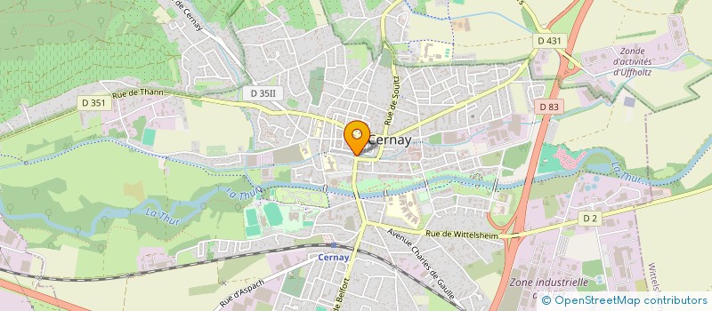 localisation de l'entreprise MONSIEUR JEAN-MARIE HINCKER à CERNAY
