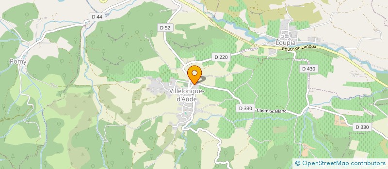 localisation de l'entreprise MONSIEUR JEAN-MARIE HUG  VILLELONGUE-D'AUDE