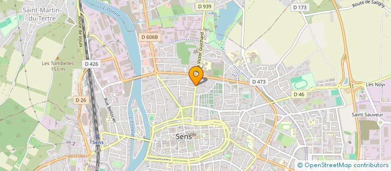 localisation de l'entreprise MONSIEUR JEAN-MARIE HUMAIR  SENS