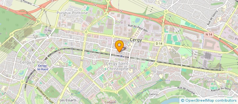 localisation de l'entreprise MONSIEUR JEAN-MARIE HUMEAU  CERGY