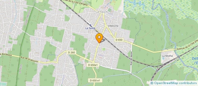 localisation de l'entreprise MONSIEUR JEAN-MARIE INQUEL  LE TEICH