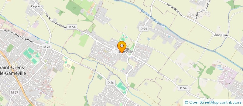 localisation de l'entreprise MONSIEUR JEAN-MARIE IZARD  LAUZERVILLE