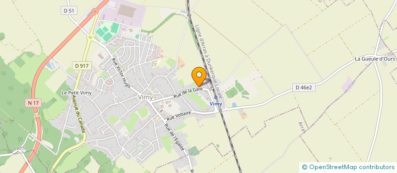 localisation de l'entreprise MONSIEUR JEAN-MARIE JANKOWSKI  VIMY