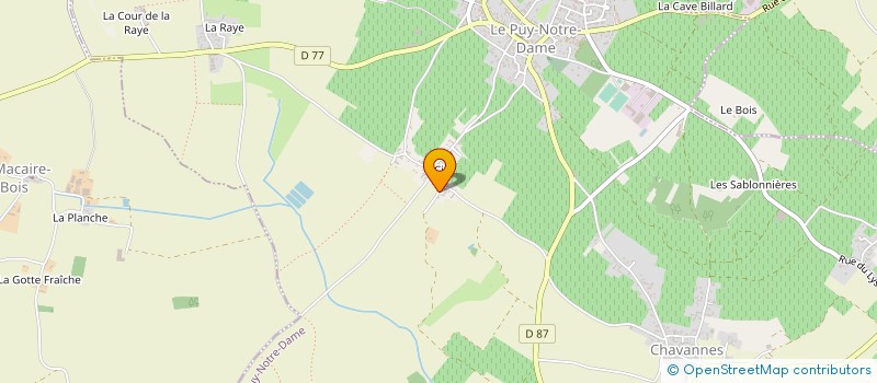 localisation de l'entreprise MONSIEUR JEAN-MARIE JOURDAIN  LE PUY-NOTRE-DAME