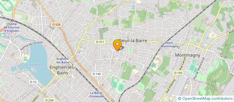 localisation de l'entreprise MONSIEUR JEAN MARIE KOR  DEUIL-LA-BARRE