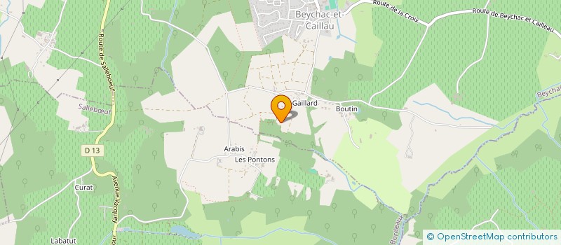 localisation de l'entreprise MONSIEUR JEAN-MARIE LACAUSSE  BEYCHAC-ET-CAILLEAU