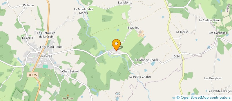 localisation de l'entreprise MONSIEUR JEAN-MARIE LACHAISE  VAYRES