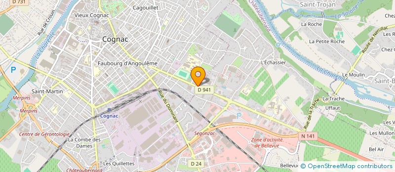localisation de l'entreprise MONSIEUR JEAN-MARIE LAFONTAINE à COGNAC