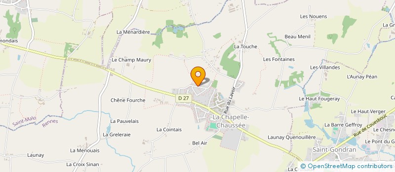 localisation de l'entreprise MONSIEUR JEAN-MARIE LAMARRE  LA CHAPELLE-CHAUSSEE