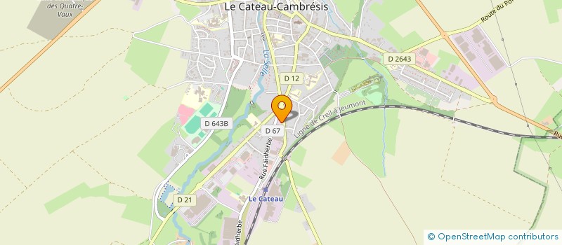 localisation de l'entreprise MONSIEUR JEAN-MARIE LAMOTTE à LE CATEAU-CAMBRESIS