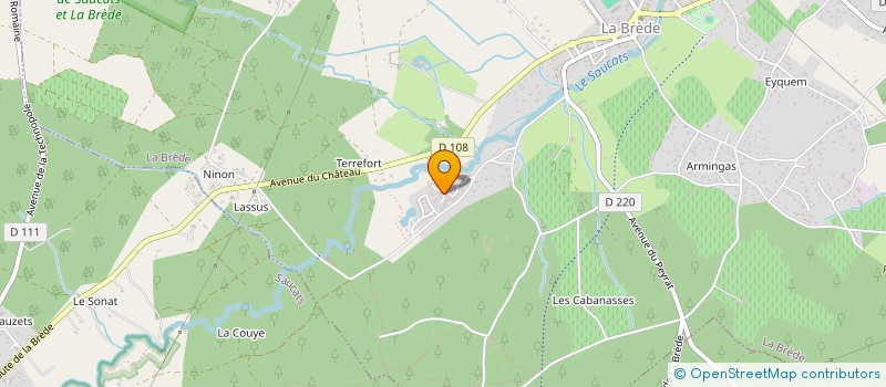 localisation de l'entreprise MONSIEUR JEAN MARIE LANDE  LA BREDE