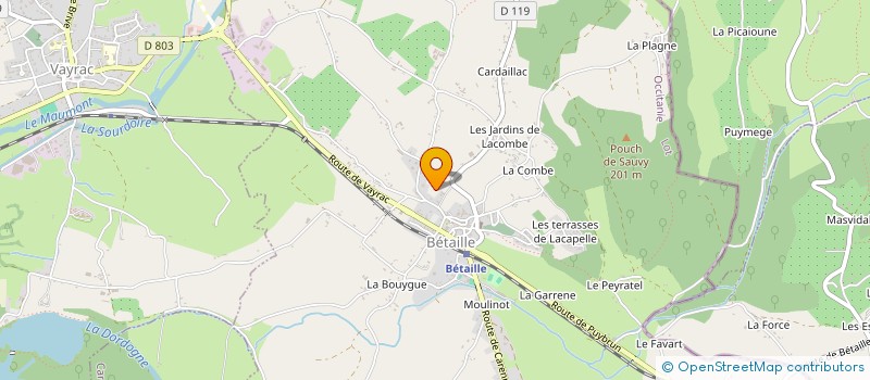 localisation de l'entreprise MONSIEUR JEAN-MARIE LAPORTE  CAVAGNAC