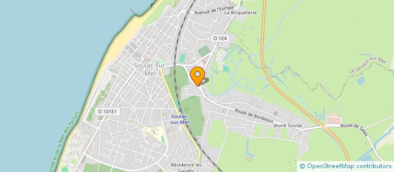 localisation de l'entreprise MONSIEUR JEAN MARIE LARTIGUE  SOULAC-SUR-MER