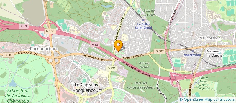 localisation de l'entreprise MONSIEUR JEAN-MARIE LAURON  LA CELLE-SAINT-CLOUD