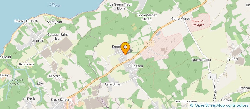 localisation de l'entreprise MONSIEUR JEAN MARIE LE BORGNE à LOPERHET