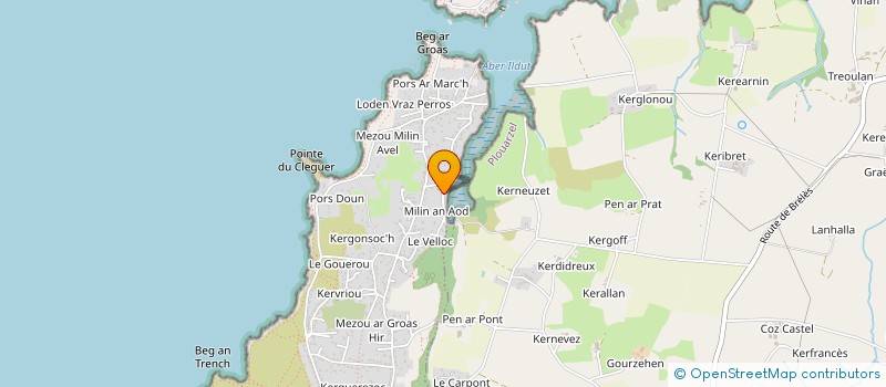 localisation de l'entreprise MONSIEUR JEAN-MARIE LE MEST  LAMPAUL-PLOUARZEL