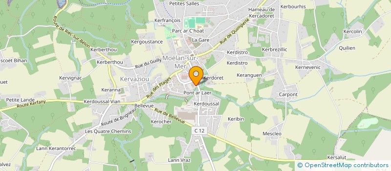 localisation de l'entreprise MONSIEUR JEAN-MARIE LE NADANT  MOELAN-SUR-MER