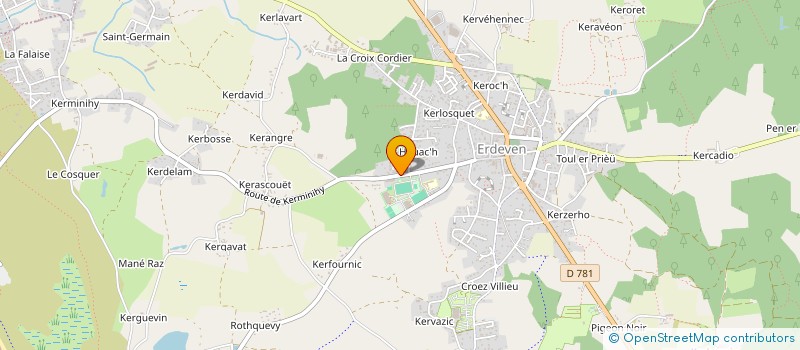 localisation de l'entreprise MONSIEUR JEAN MARIE LE ROY  ERDEVEN