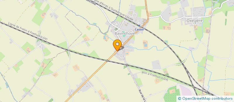 localisation de l'entreprise MONSIEUR JEAN-MARIE LEBLEU  BAVINCHOVE