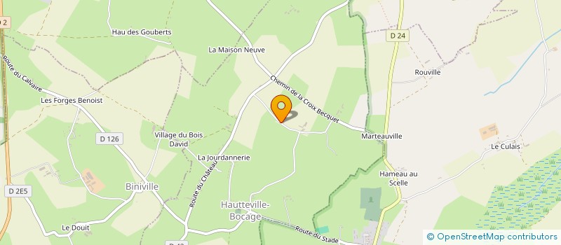 localisation de l'entreprise MONSIEUR JEAN-MARIE LEBREDONCHEL  HAUTTEVILLE-BOCAGE